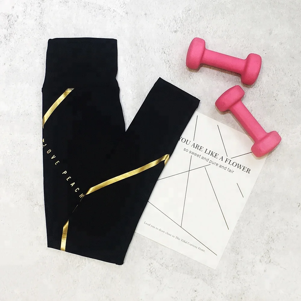 

2018 Female new leggings gym high-quality sports pants white side casual black yoga womens pants, As you can see