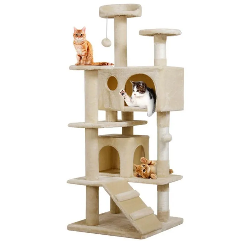 

Modern Large Cat Tree With Hammock, Customized