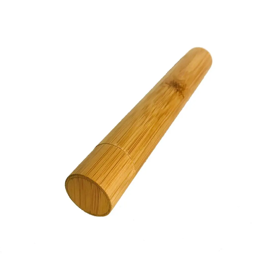 

Natural eco-friendly bamboo toothbrush case, Natural bamboo color