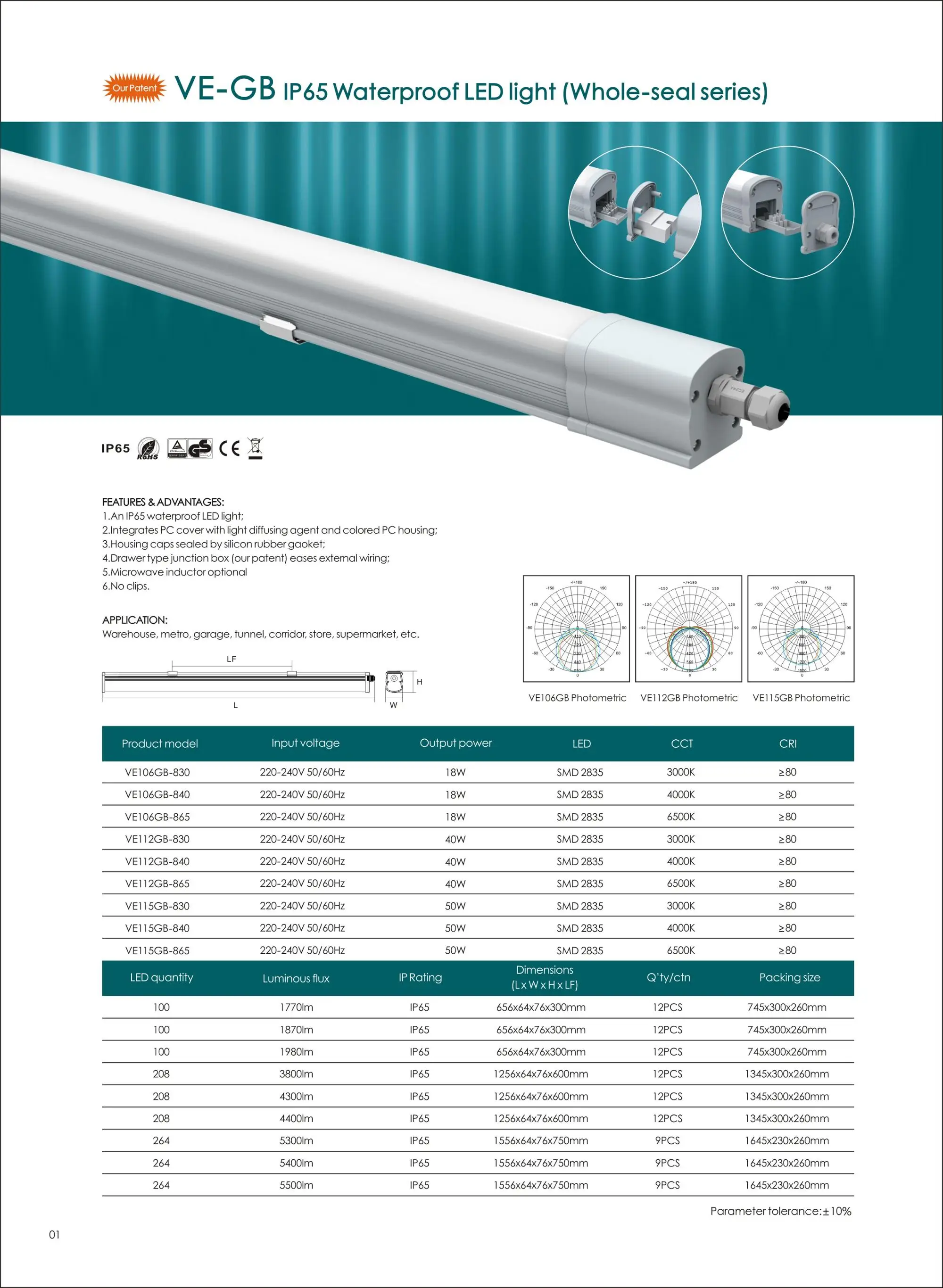 2017 hot sale china supplier waterproof light 1.5m length linear led light fixture