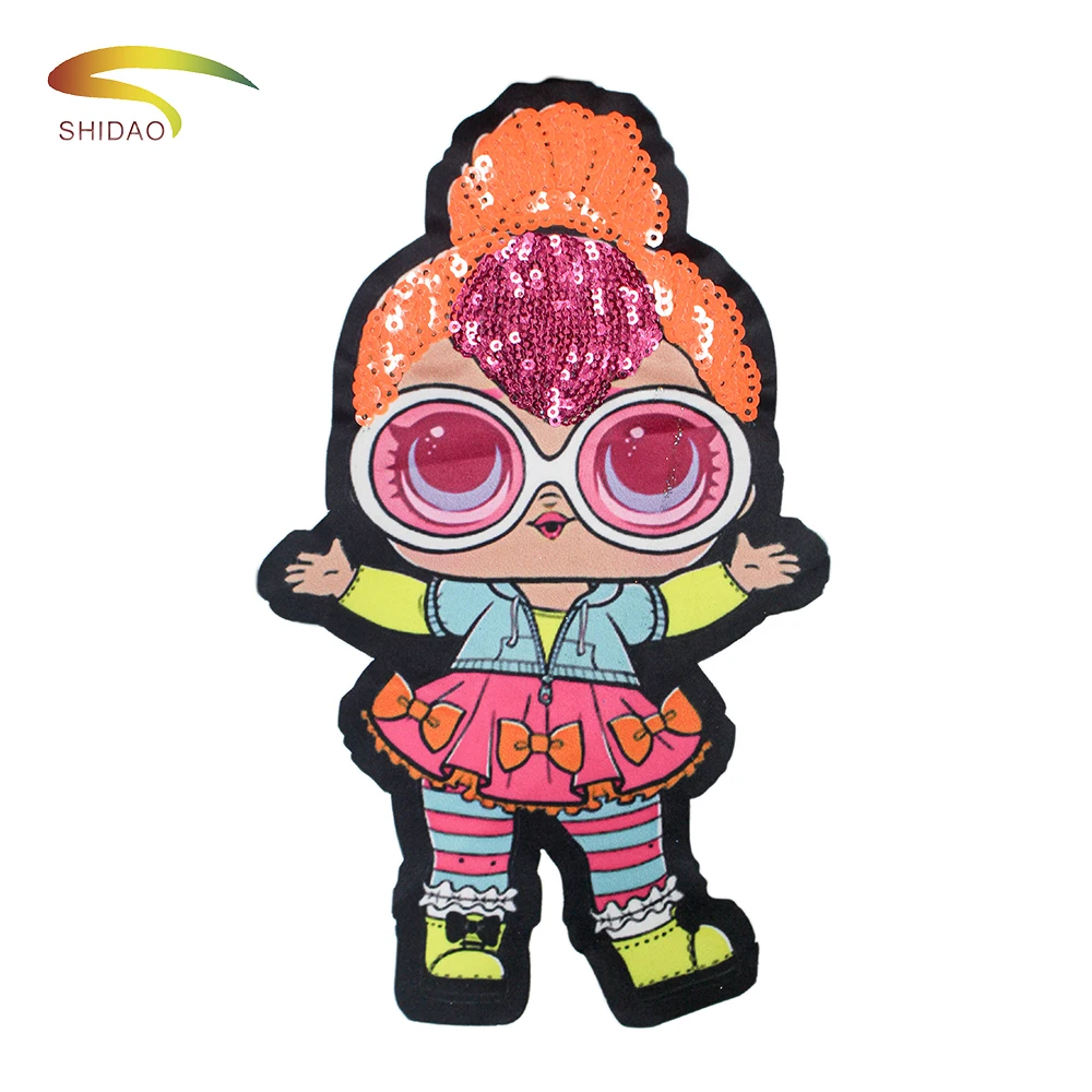 

Wholesale color embroidery woven patch denim patches iron custom logo sequin patch for jackets /bag, Muti-color/customized