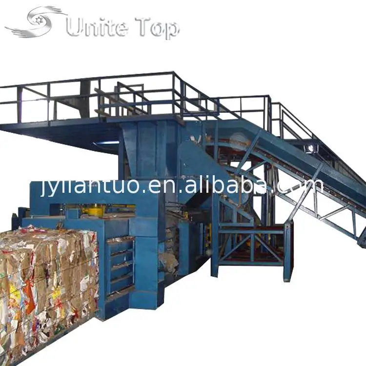 fully automatic horizontal hydraulic waste cardboard press baler