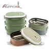 Factory price multi-tier custom lunch box bento lunchbox leakproof insulated tiffin boxes,stainless steel lunch box