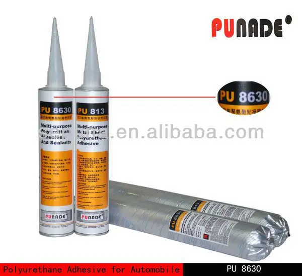 Special Pu8630 Chemicals Pu / Polyurethane Auto Glass Adhesive Sealant