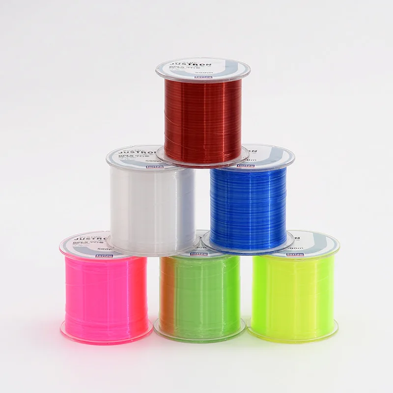 

0.4-8.0 500m nylon fishing line justron monofilament line bulk for carp 4.4-44LB fishing line Tackle 6colors, 6 colors