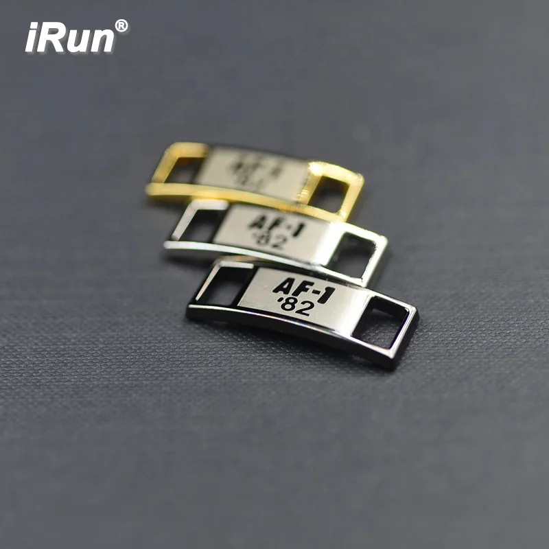 

iRun 2021 New High Quality Metal Shoelace Charm Dubraes for Shoe Decoration Accessory Custom Af1 Shoe Lace Lock