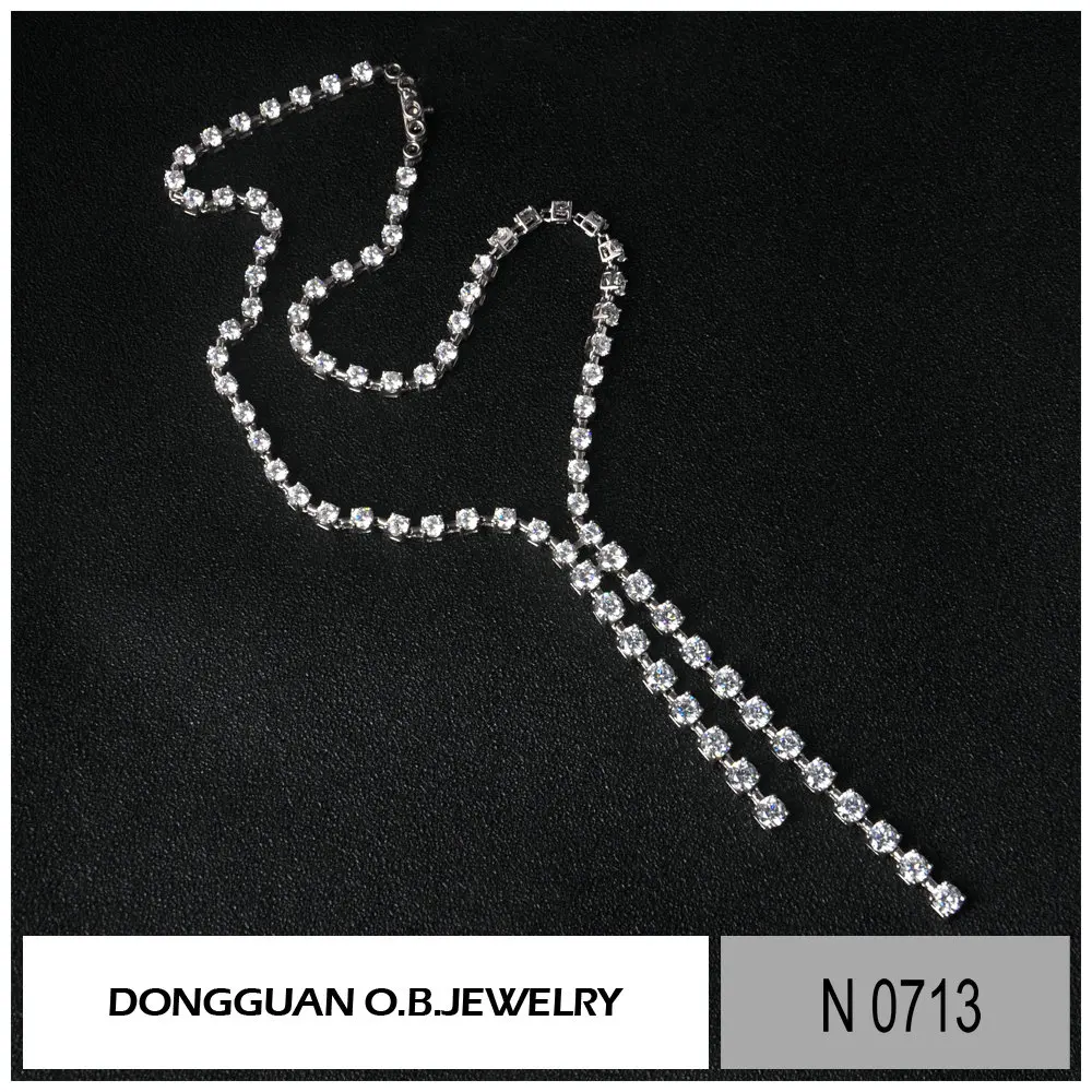 Fashion Handmade Sterling Silver Tennis Necklace Buy Silver Tennis