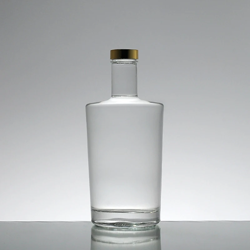 水晶酒伏特加瓶 750毫升葡萄玻璃瓶批发