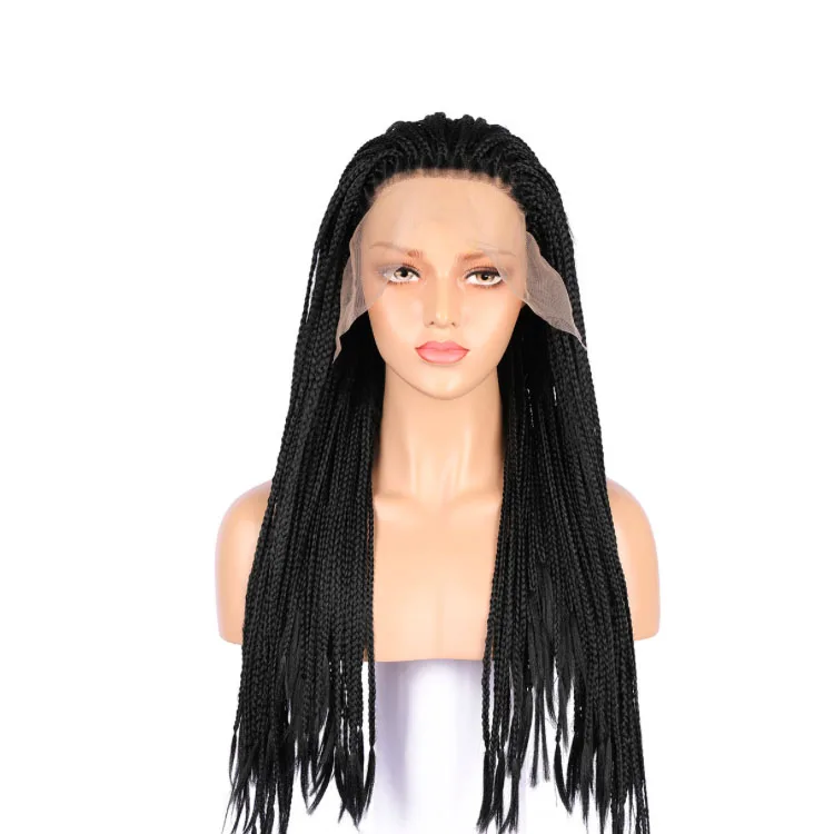 Synthetic Human Hair Lace Front Braided Wigs For Black Women Buy