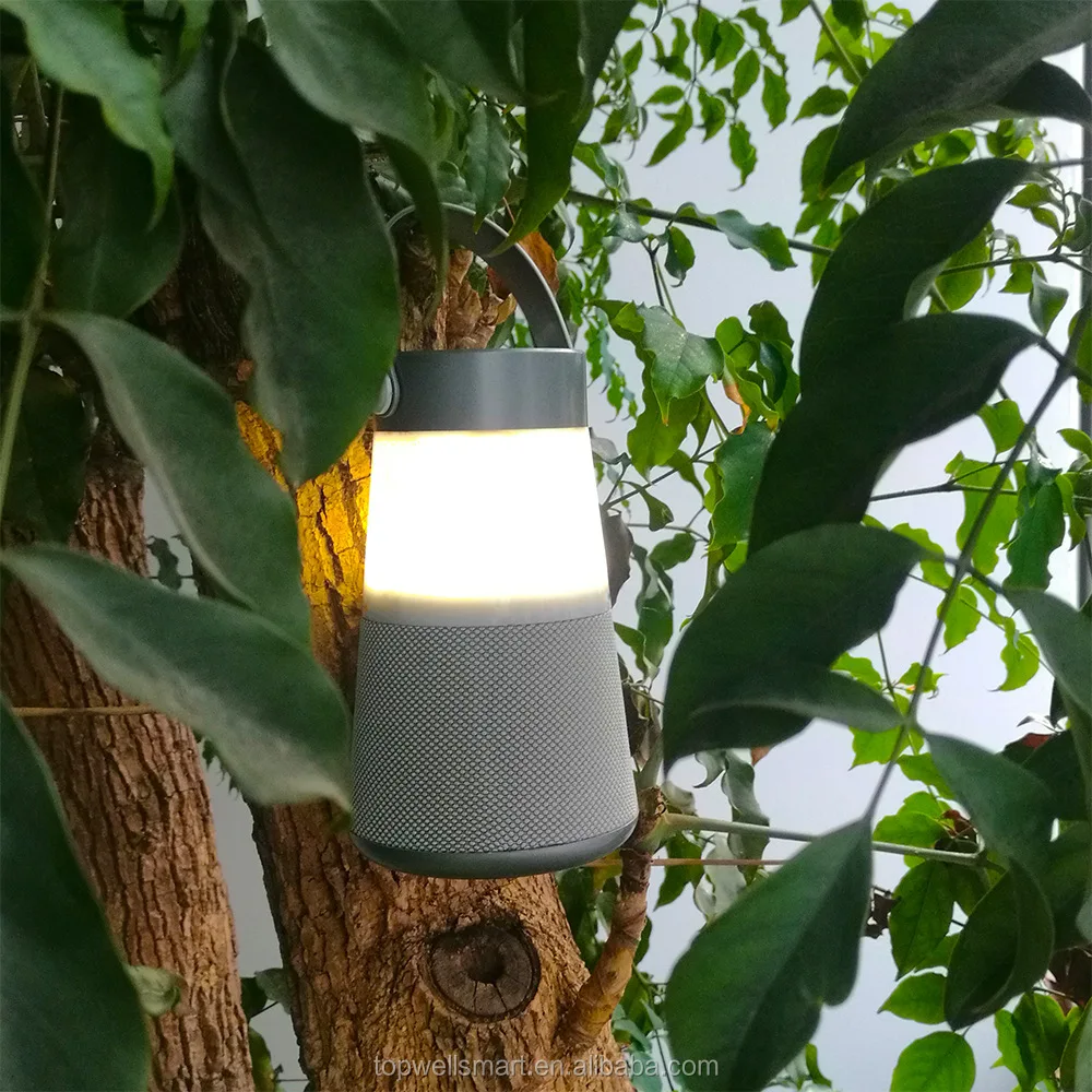 Waterproof Portable Speaker Fabric Wireless Speaker With LED lamp for camping - ANKUX.COM