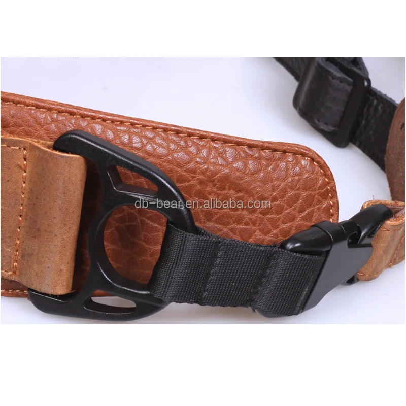 
leather padded guitar strap 