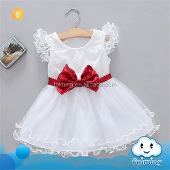 Dress Pesta Anak Perempuan Ann Babie Import Flower Red