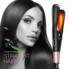 Newest Design Hair Straightener with Teeth Flat Iron Straight Curly Hair 2 in 1 Professional Titanium Ceramic Hair Brush Comb