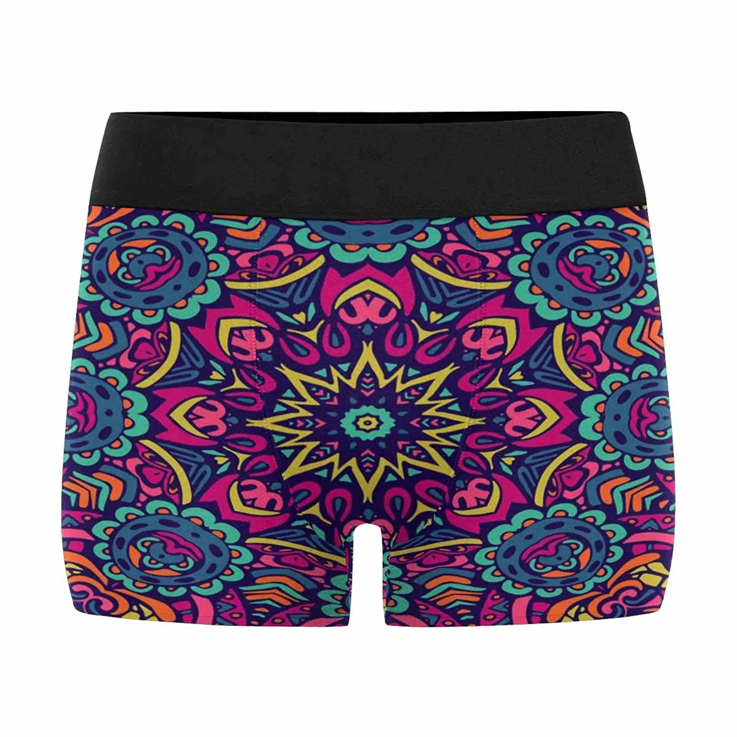 INTERESTPRINT Custom Mens All-Over Print Boxer Briefs Beautiful Mandala XS-3XL