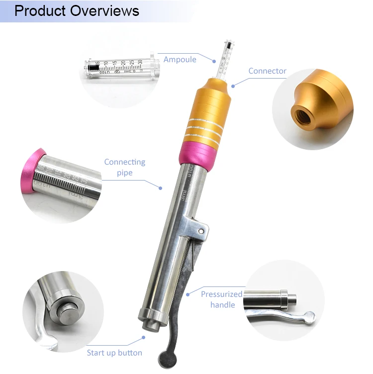 Adjustable Needle-free Injection 3ml 5ml meso hyaluronic acid pen