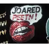 fashion red big mouth design sequin patch for fashion clothes very hot sale