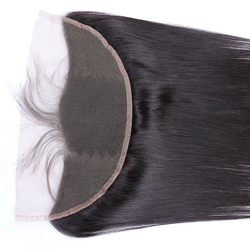 

Double Drawn Raw Virgin Human Brazilian Hair Straight 13x4 Frontal Lace Closures