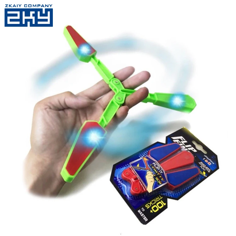 Trẻ em Ánh Sáng Đèn Flash Ngón Tay Bài Tập Thần Tài Căng Thẳng Cứu Trợ Spinner Nhựa Đồ Chơi Bướm Dao