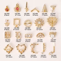 

Free Shipping New Product Best Nail Salon Cute Bee Pearl 3d Gold Flat Back Diamond Nail Stone Accessories