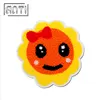cute kids cartoon embroidered applique colorful iron clothes sun plant patch