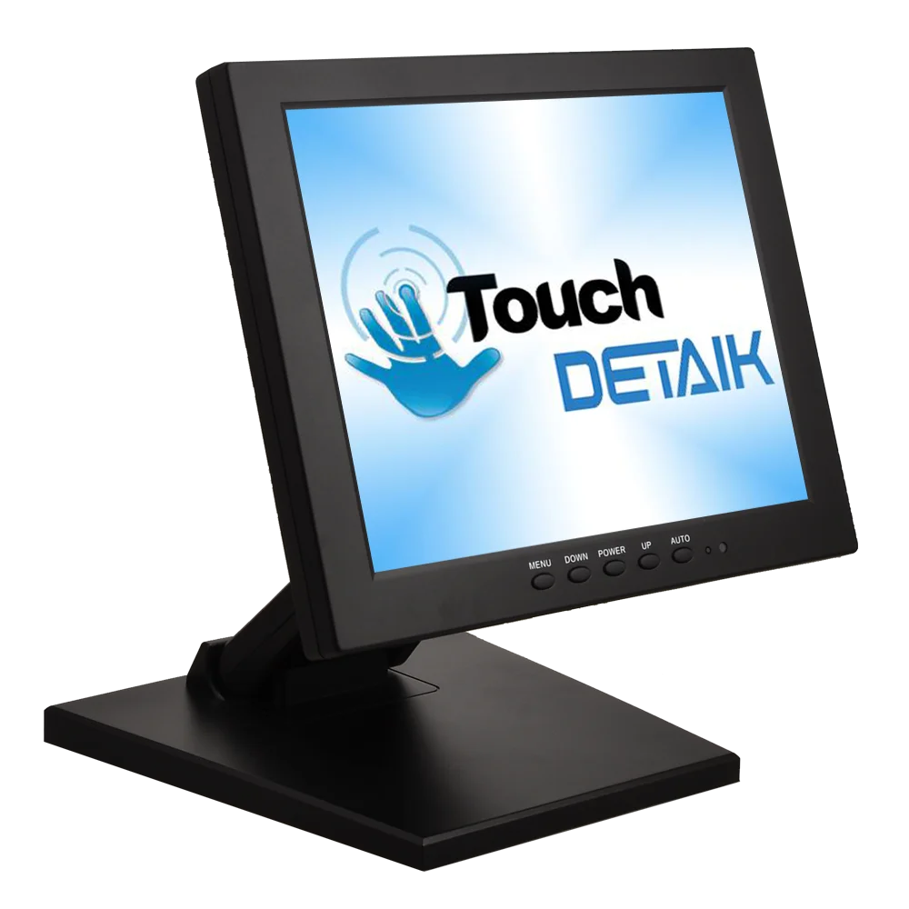 

Detaik 10.4 Inch Resistive Touchscreen Monitor Mini Size 10 Inch TFT LCD Touch Screen Monitor, Black