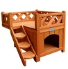 Pet Wooden Dog House/Kennel with Balcony