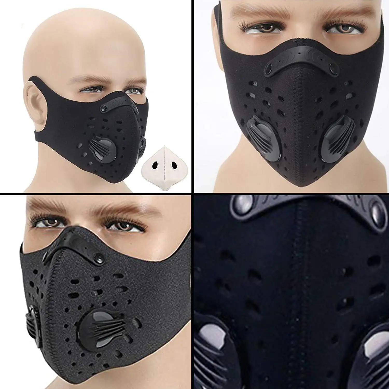 Activated Carbon Dustproof Mask Filtration Exhaust Gas Anti Pollen Allergy kg