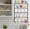 5 Tier Metal Wall Mounted Kitchen coffee tea mug cup holder mug hook display rack
