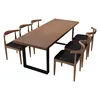 cheap black stainless steel dining table and chair sets designs for dining room