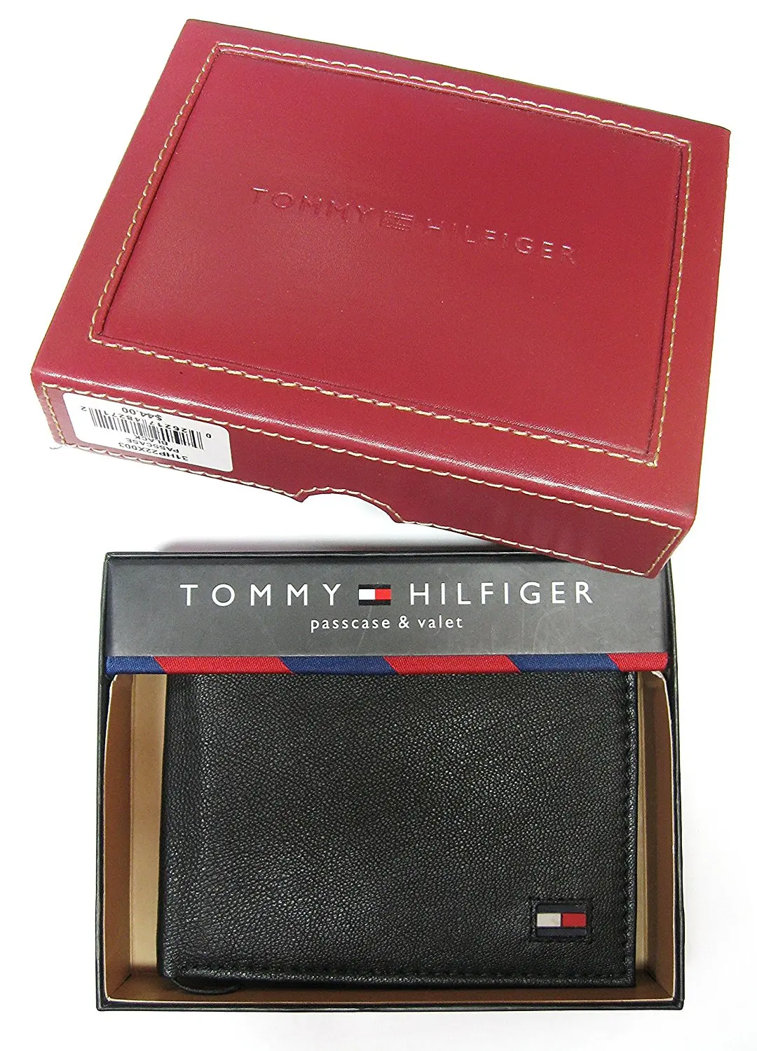tommy hilfiger leather wallet and valet