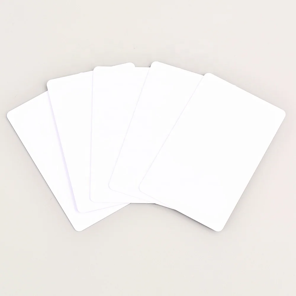 F08 White Blank Card For Student Emploee Id Card Credit Card Size Pvc ...