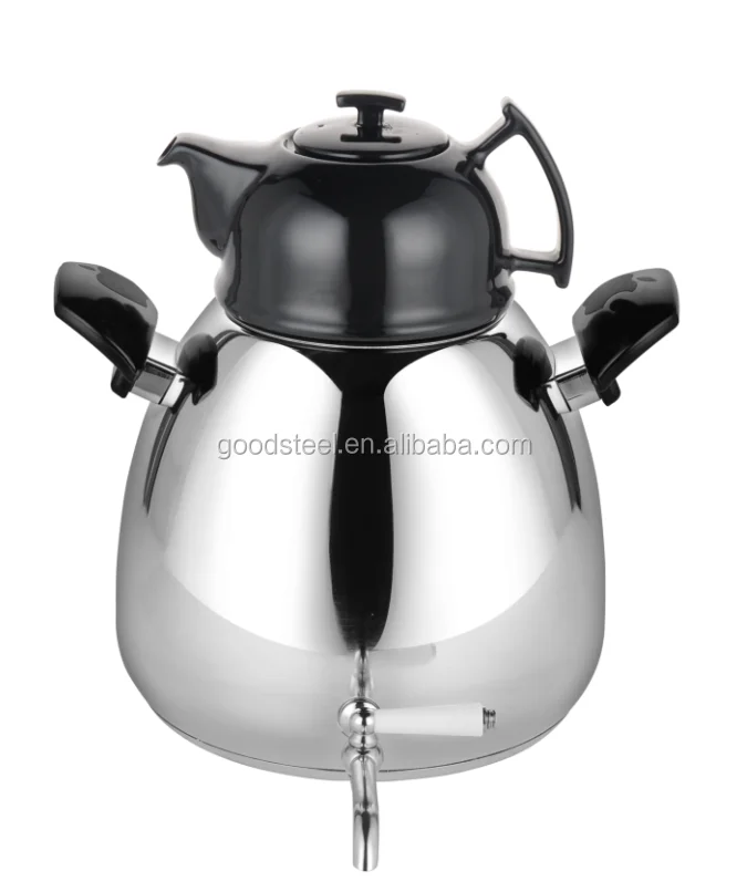 Hot Selling 6l Double Kettle With Ceramic Teapot /turkish Double Tea