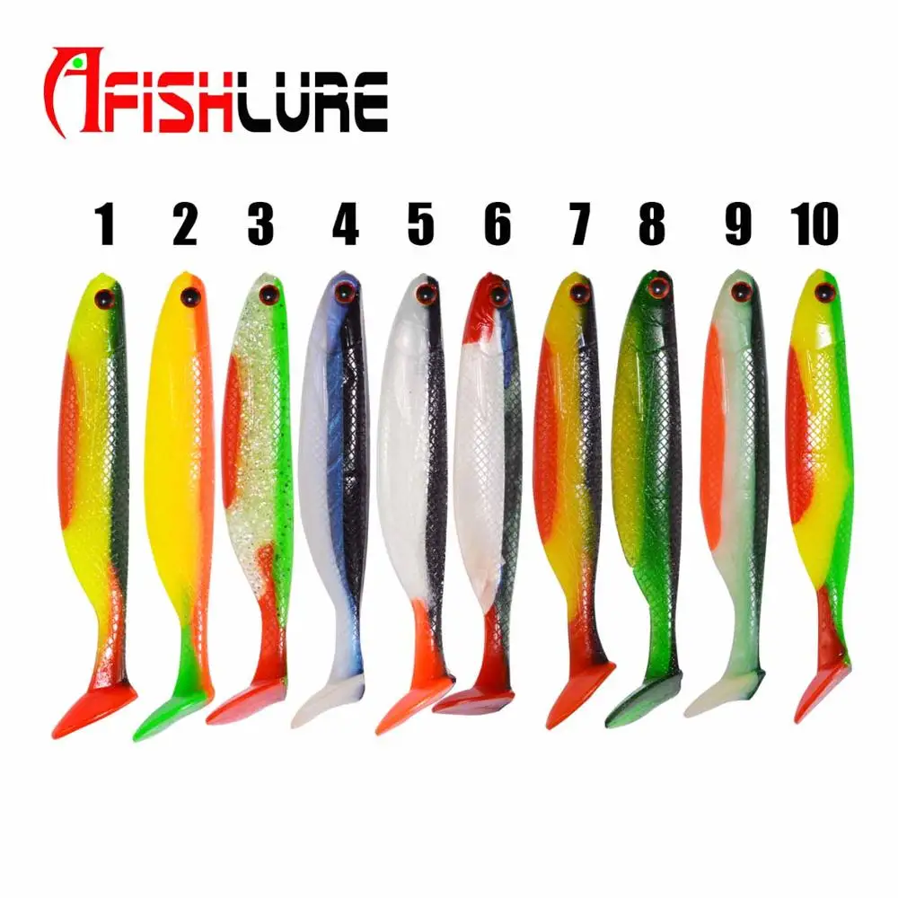 

Plastic Paddle Tail Handmade Soft Fish 90mm 7.5g Soft Baits Swim Plastic Shad Lure Silicon Rubber Fish, 10colors