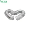 single or double layer aluminum foil flexible hoods ventilation pipe
