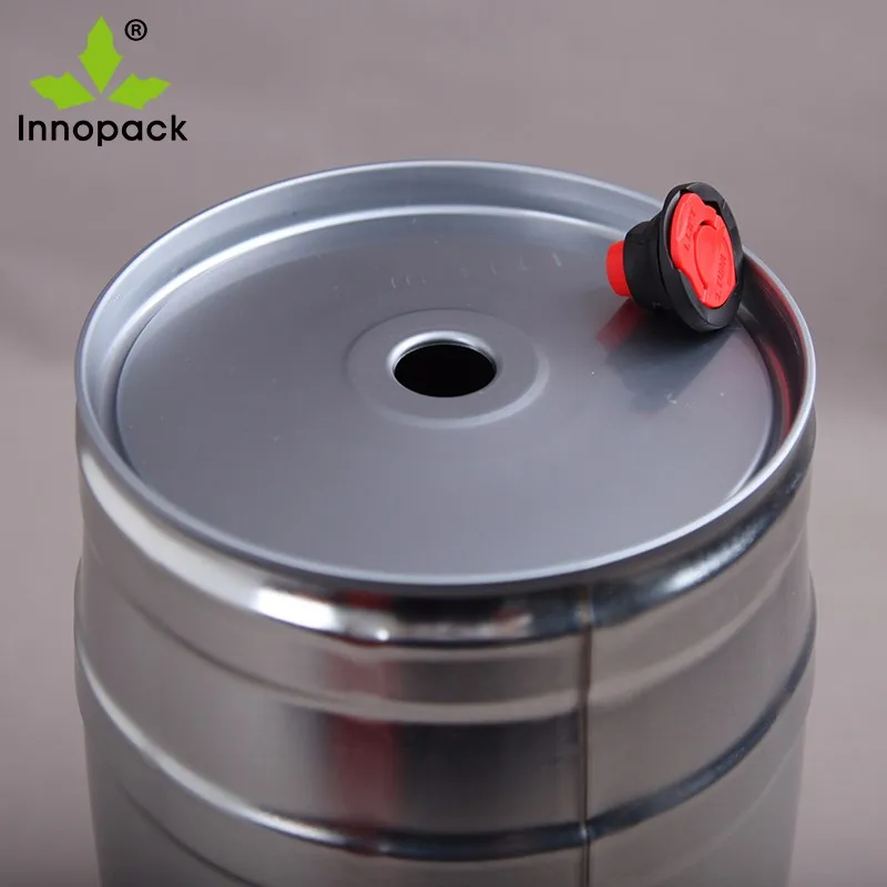 5 Liter Empty Alcohol Beer Tin Can Mini Beer Kegs Manual Filling