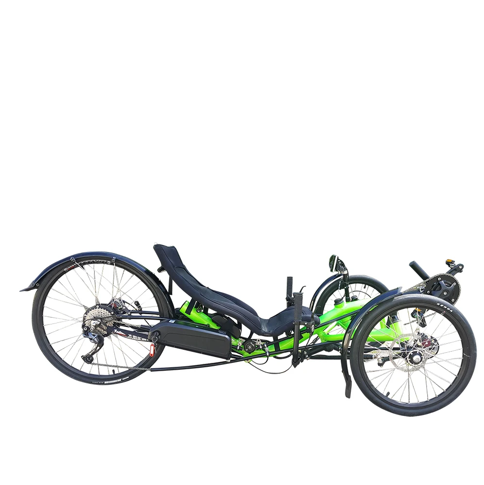 

TrikExplor Wholesale Adult Pedal 3 Wheel Electric Tricycle Tadpole Recumbent Trike 250w for Sale