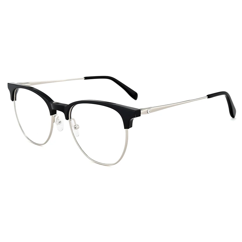 

italy style round half rim eyewear optical frame