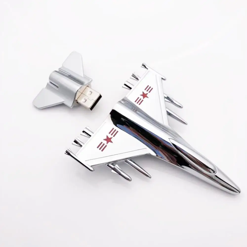 

Gift Special Metal Airplane Shape USB Flash Drive Memory Stick 4GB, Beige, black