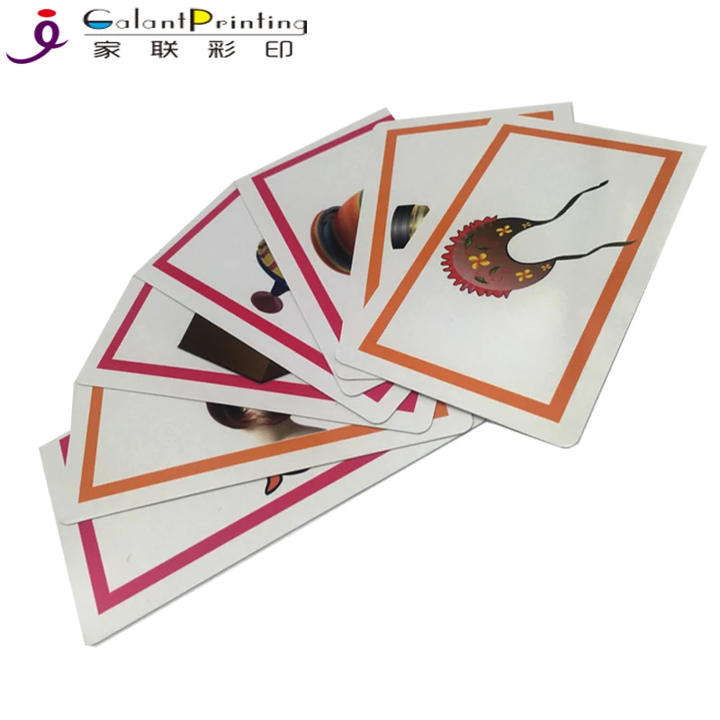 Preschool Educational Custom Design English Vocabulary Study Flashcard