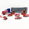 New arrivals special Diy model car truck container toy Carrier Toy Simulation Car Plastic toy transport Truck for children
