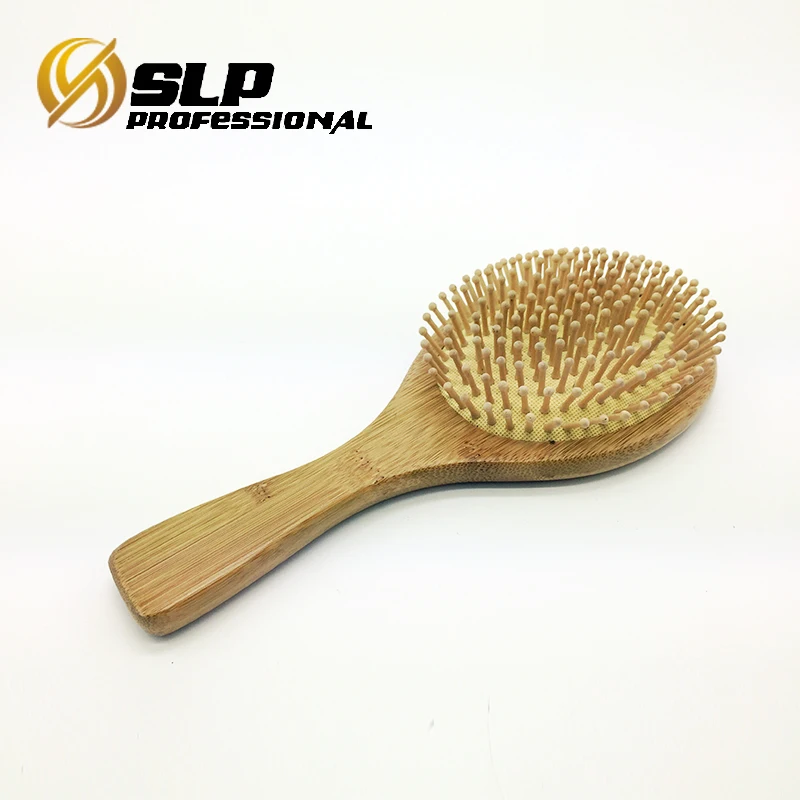 wooden round hair brush