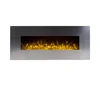 stainless steel front panel wall mounted led electric fireplace