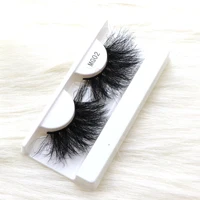 

New arrival 27mm mink lashes false eyelashes with private label own brand China vendor