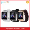 Elegant digital DZ09 web browsing smart watches with sim card port