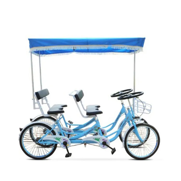 Familie Spaß Touring Pedal 4 rad Fahrräder 4 Person Surrey Bike ...