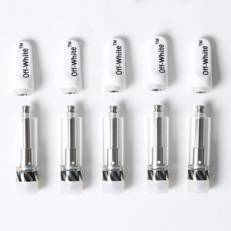 

Hot selling 2019 0.8ml white cartridge with packaging ceramic tip cbd glass empty vape pen cartridges