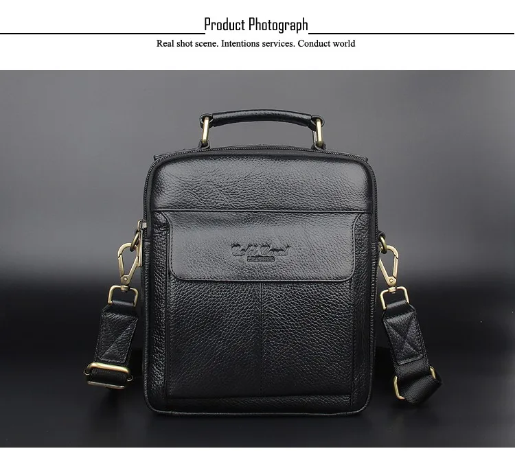2016 hot sale men’s messenger bags 100% natural genuine leather ...