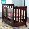 Moonboat (Moonbay) European crib solid wood newborn cot Baby multi-function wooden bed with drawers Month recall series brown