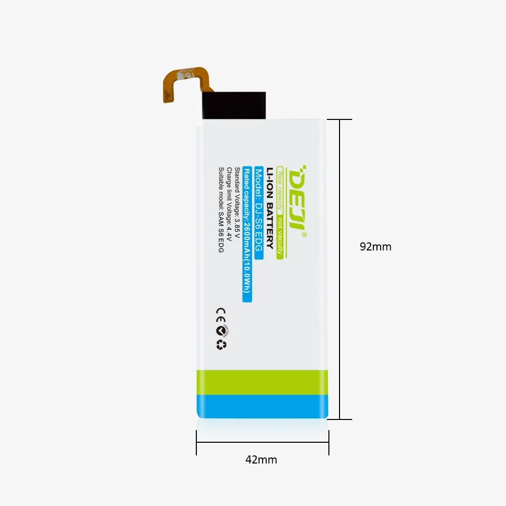 Deji New Original Genuine Mobile Phone Battery For Samsung Galaxy S6 Edge 2600 Mah Battery Buy At The Price Of 5 50 In Alibaba Com Imall Com