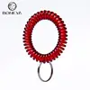 Mixed Colors Spiral Elastic Coils Keyring